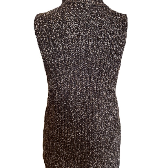 Free People Valentina Sleeveless Turtleneck Tunic Sweater Brown. size Medium - Picture 4 of 7